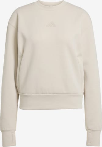 ADIDAS PERFORMANCESportska sweater majica 'Designed For Training' - bež boja: prednji dio