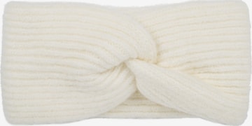styleBREAKER Headband 'Strick Stirnband Rippenmuster Twist Knoten' in Beige: front