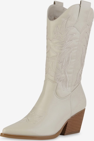 Bottes de cowboy 'Ella' Van Hill en beige : devant