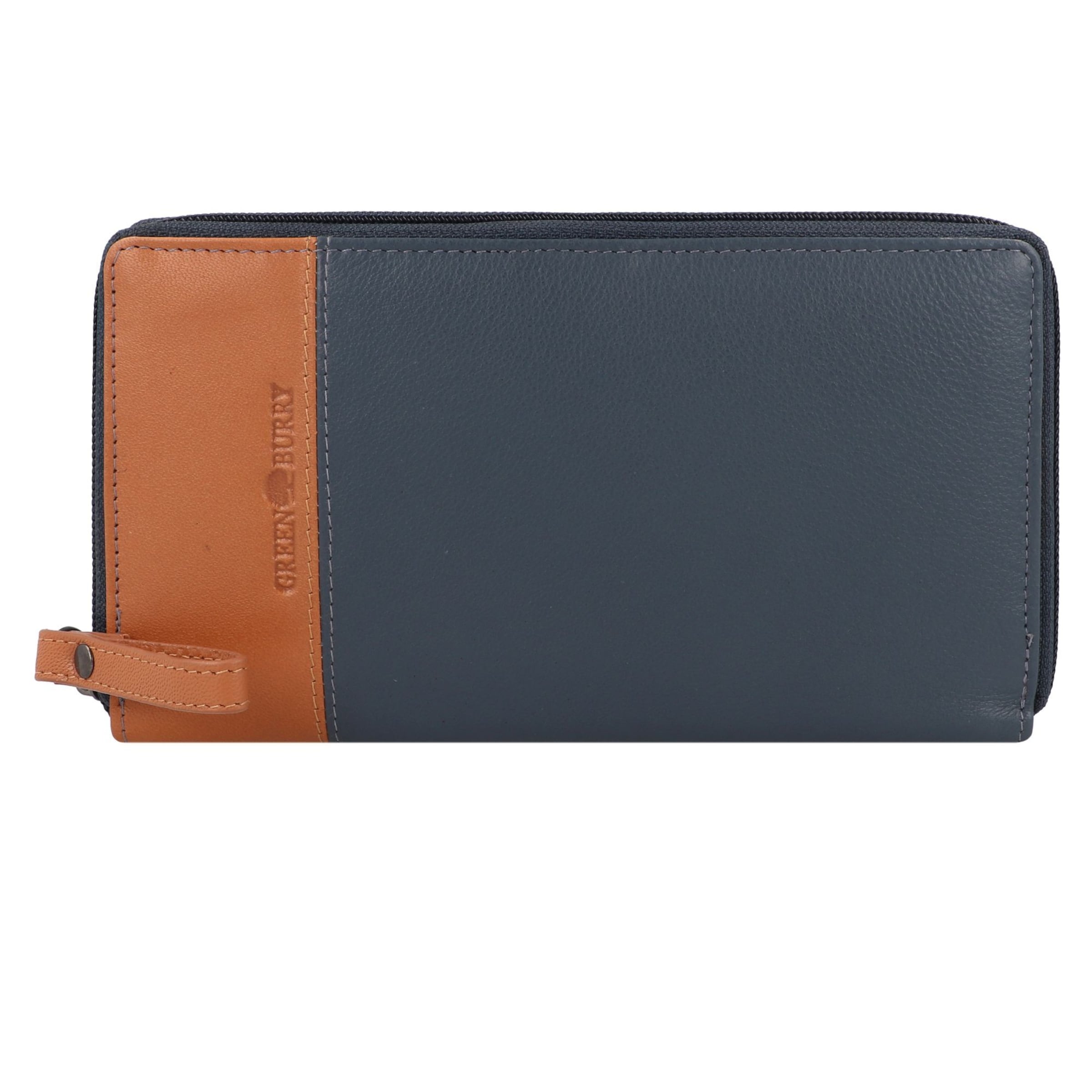 GREENBURRY Portemonnaie 'Nappa' in Grau: Vorderseite