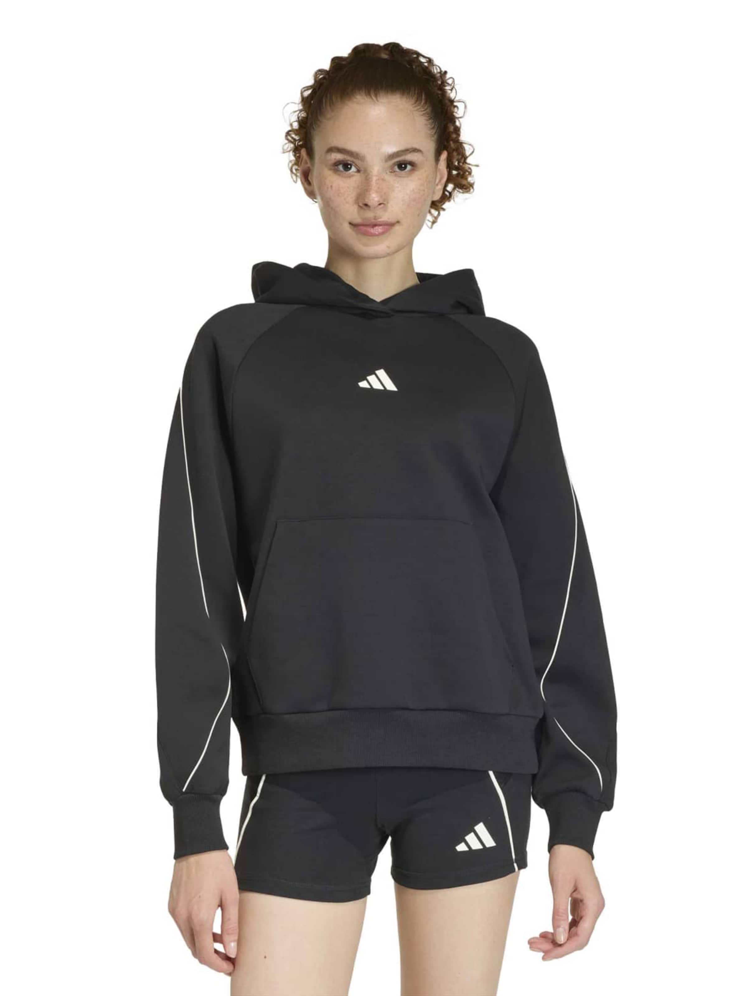 Hanorac sport 'STADIUM' de la ADIDAS SPORTSWEAR pe negru: față
