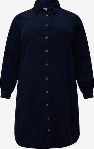 Robe-chemise 'WINI' ONLY Carmakoma en bleu : devant