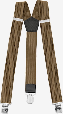 Fabio Farini Suspenders in Beige: front