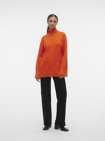 VERO MODA Sweater 'Gold Needle' in Orange