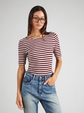T-shirt Marc O'Polo en rouge : devant