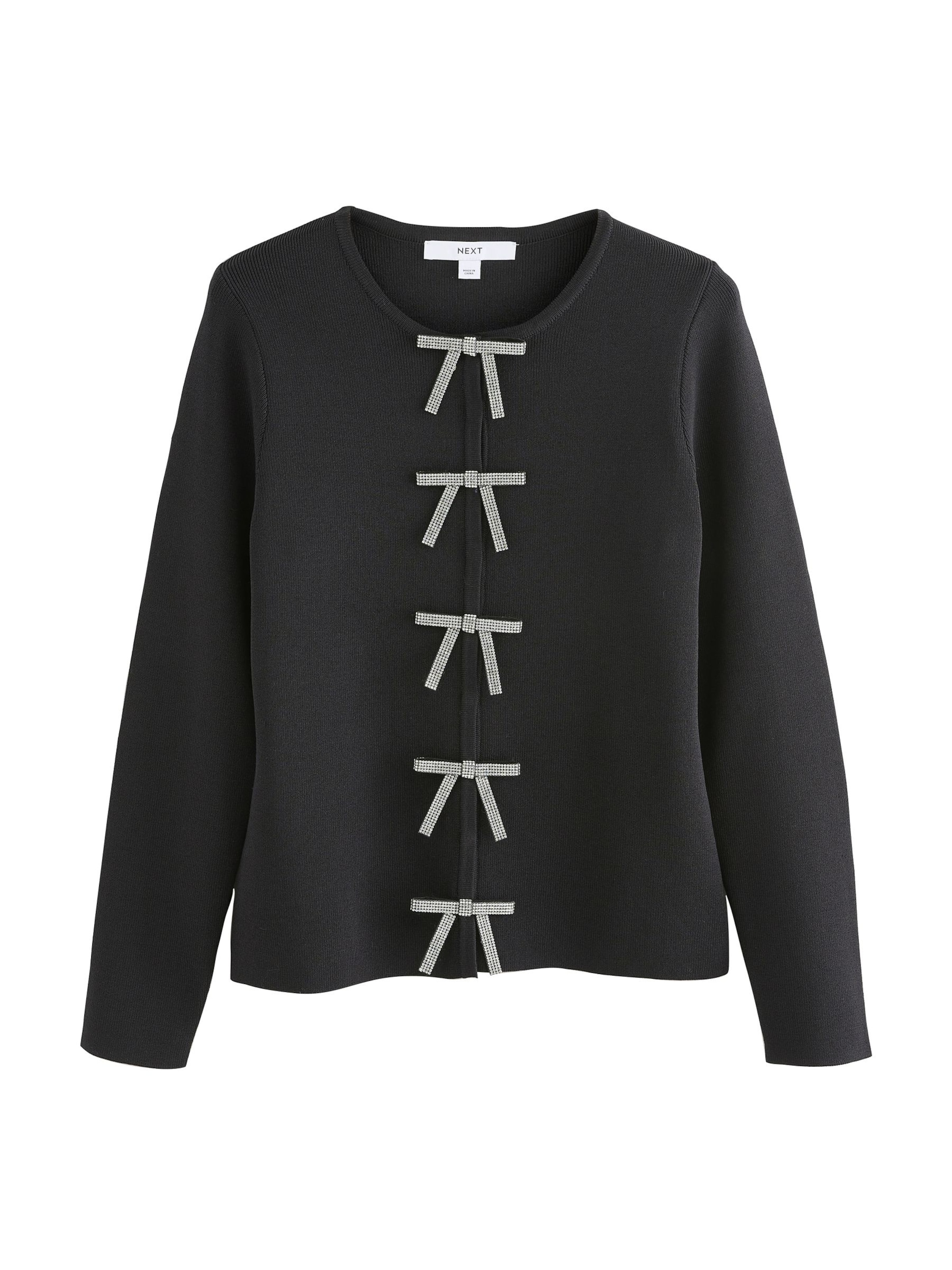 Next Strickjacke in Schwarz: Vorderseite
