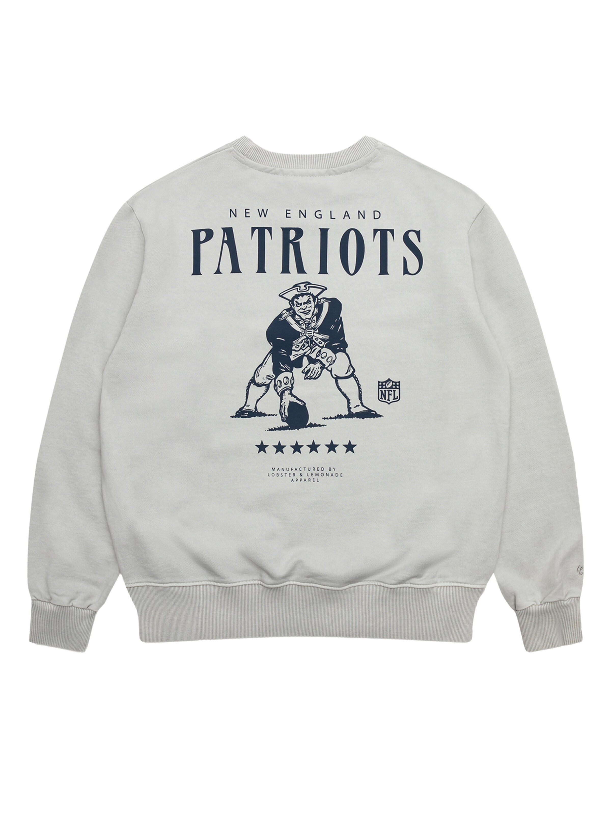 Lobster & Lemonade Pullover 'NFL Classics Patriots'‌‌‌‌‌‌‌‌‌‌ in Grau