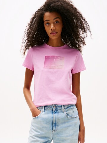 Tommy Jeans Μπλουζάκι σε ροζ: μπροστά