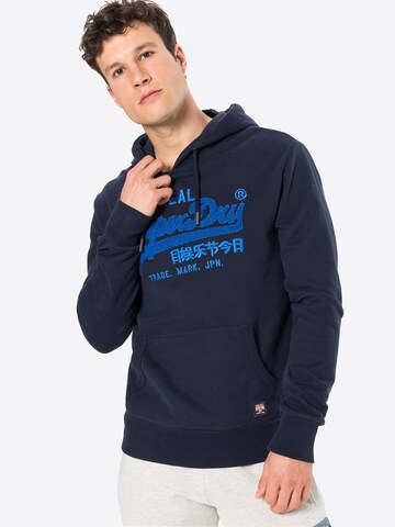 Superdry Sweatshirt in Blauw: voorkant