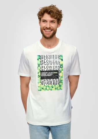 T-Shirt s.Oliver en blanc : devant