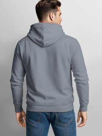 Neverless Sweatshirt 'Mountain Lineart' in Grey