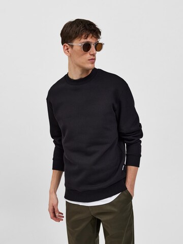 SELECTED HOMMESweater majica 'Hoffman' - crna boja