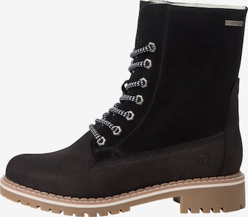 Tamaris Schnürstiefelette in Schwarz: Vorderseite