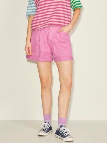 JJXX Loose fit Pleated Jeans 'ALEXA' in Pink: front