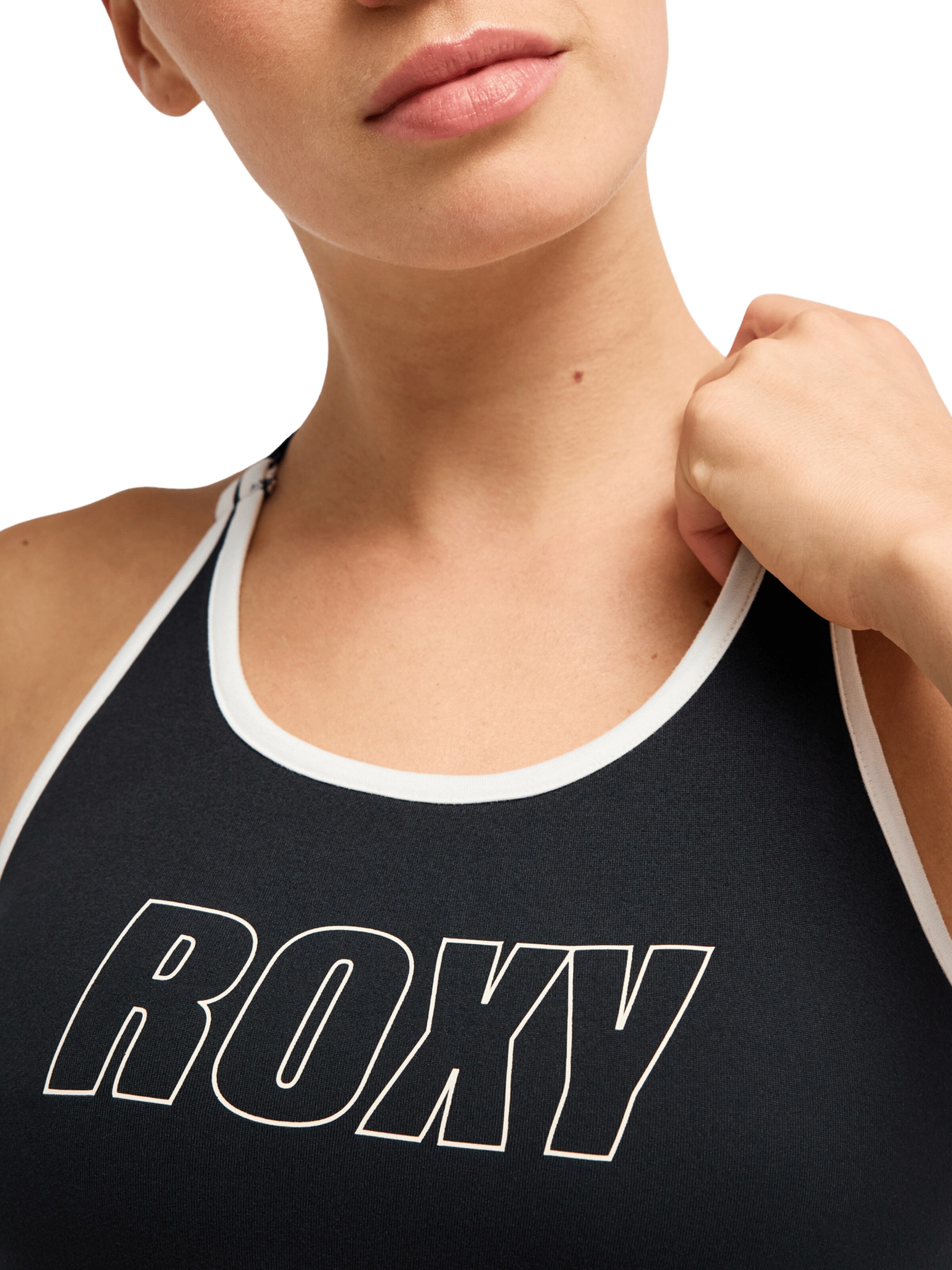 ROXY Bustier Sport-BH 'Everyday Flow' in Schwarz