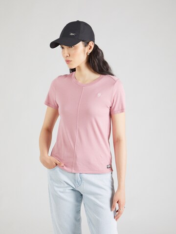 T-shirt G-STAR en rose : devant