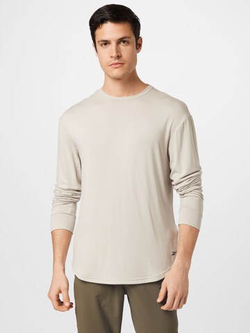 T-Shirt fonctionnel Reebok en gris : devant