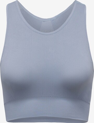 Born Living Yoga Sports Top 'Amal' in Blue: front