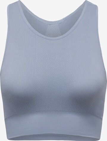 Born Living Yoga Bustier Sport-BH 'Amal' in Blau: predná strana