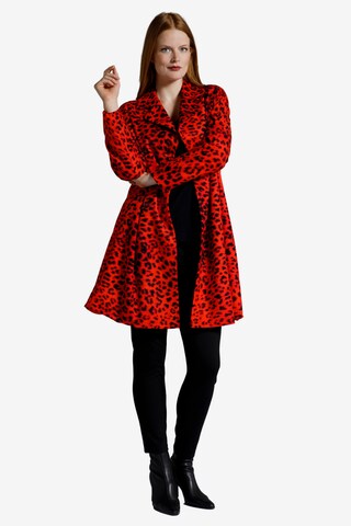 Ulla Popken Between-Seasons Coat '799576' in Red