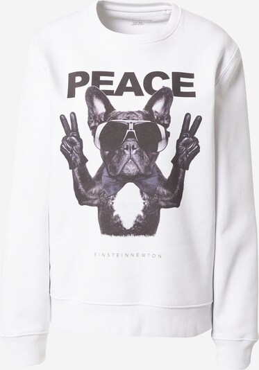 EINSTEIN & NEWTON Sweatshirt 'Frenchie Peace' in anthrazit / basaltgrau / hellgrau / weiß, Produktansicht