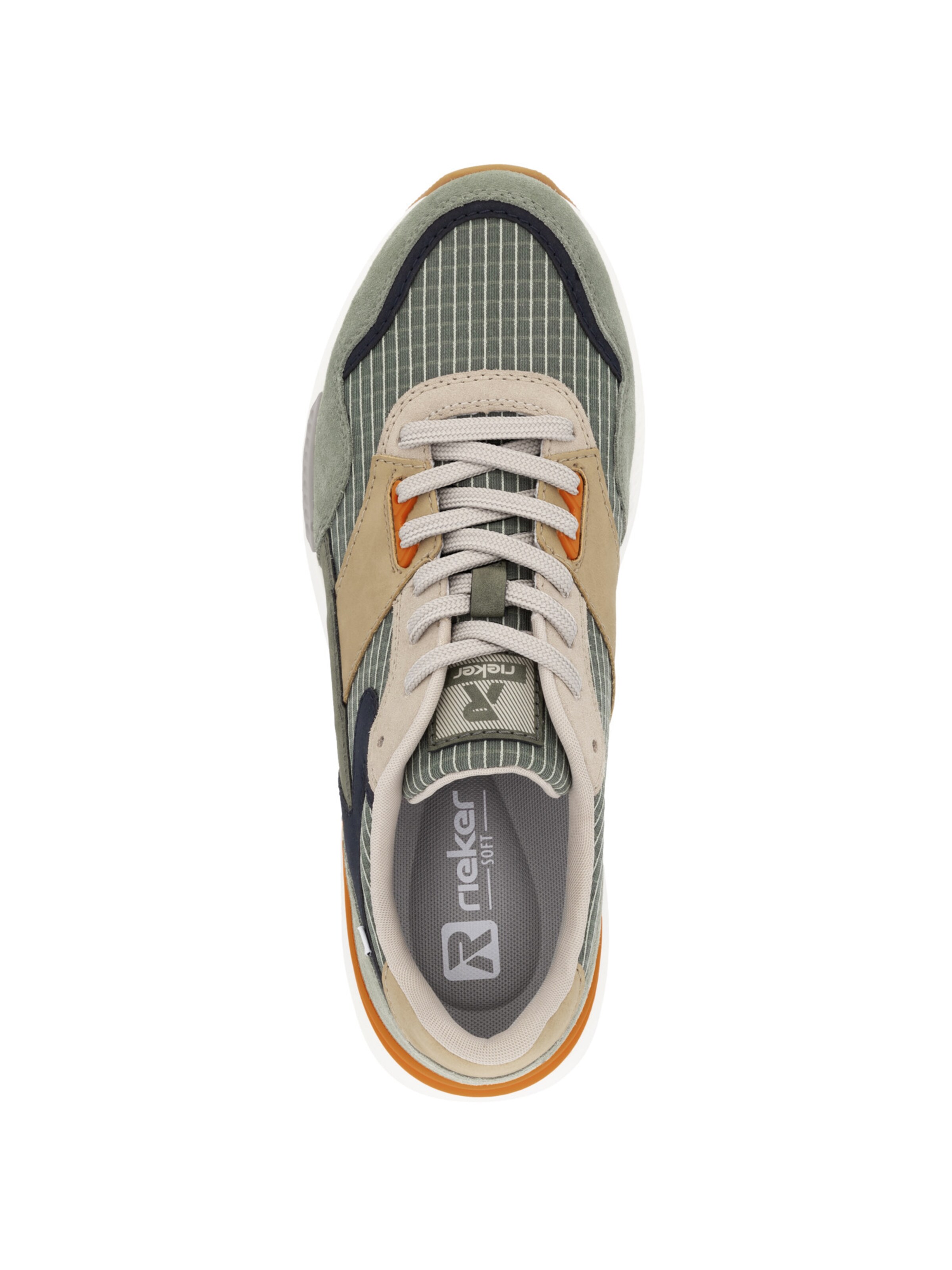 Baskets basses Rieker Sport en vert