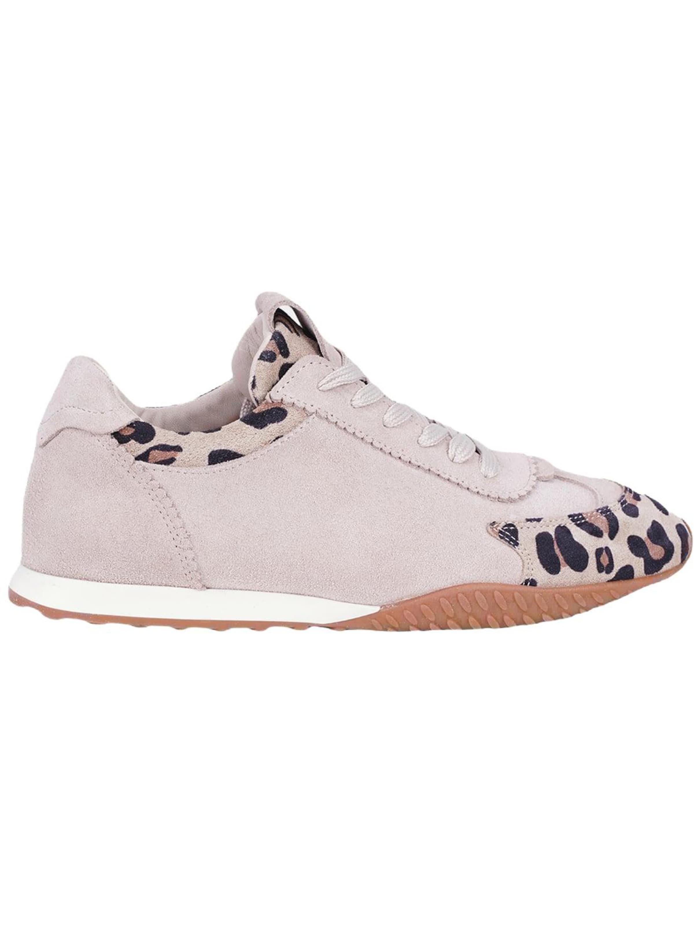 Desa - Zapatillas deportivas bajas 'DESA Damen-Sneaker aus Wildleder mit Leopardenmuster' en beige