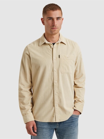 PME Legend Regular Fit Skjorte 'Shirt in corduroy' i beige