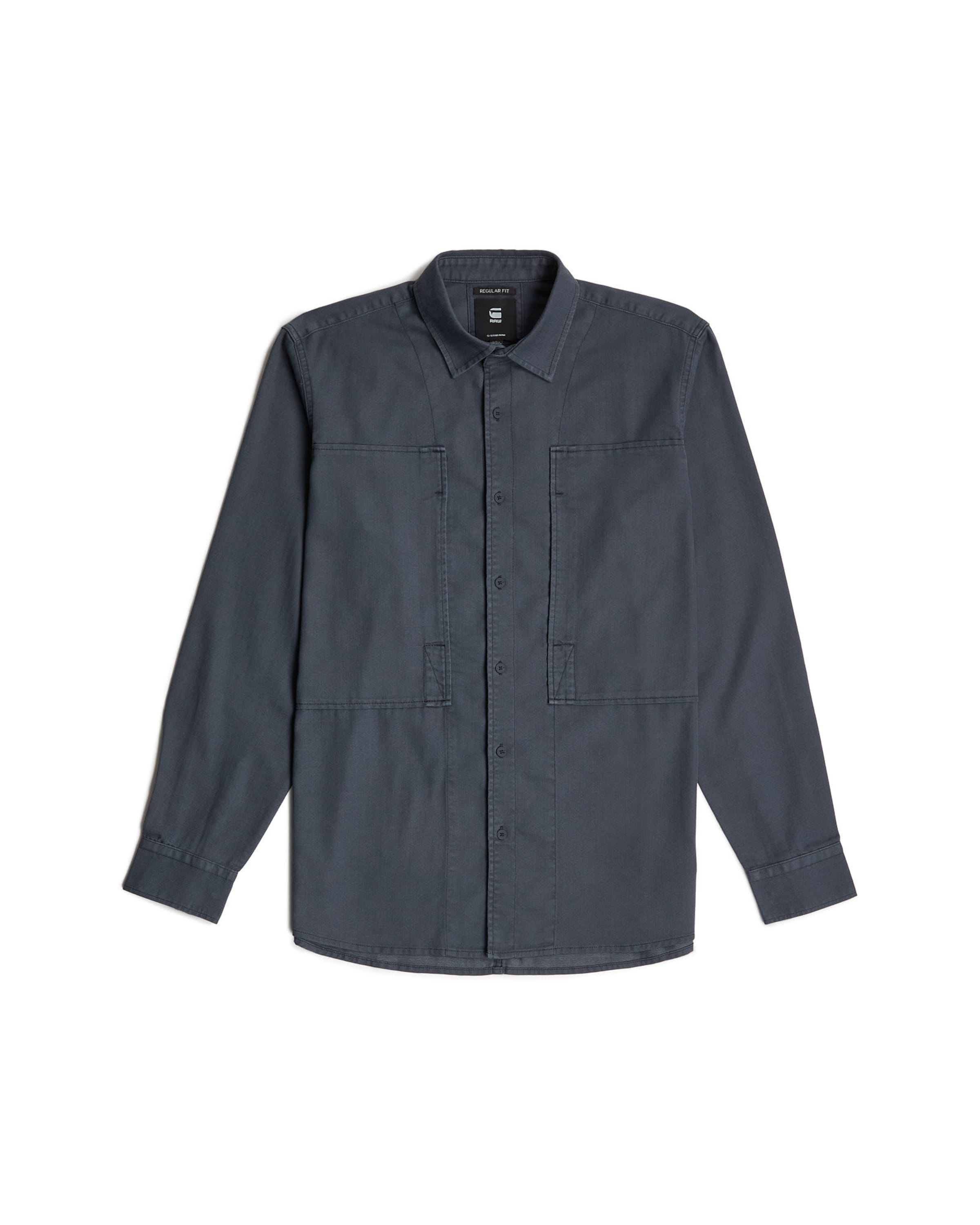 G-STAR Button Up Shirt in Blue: front