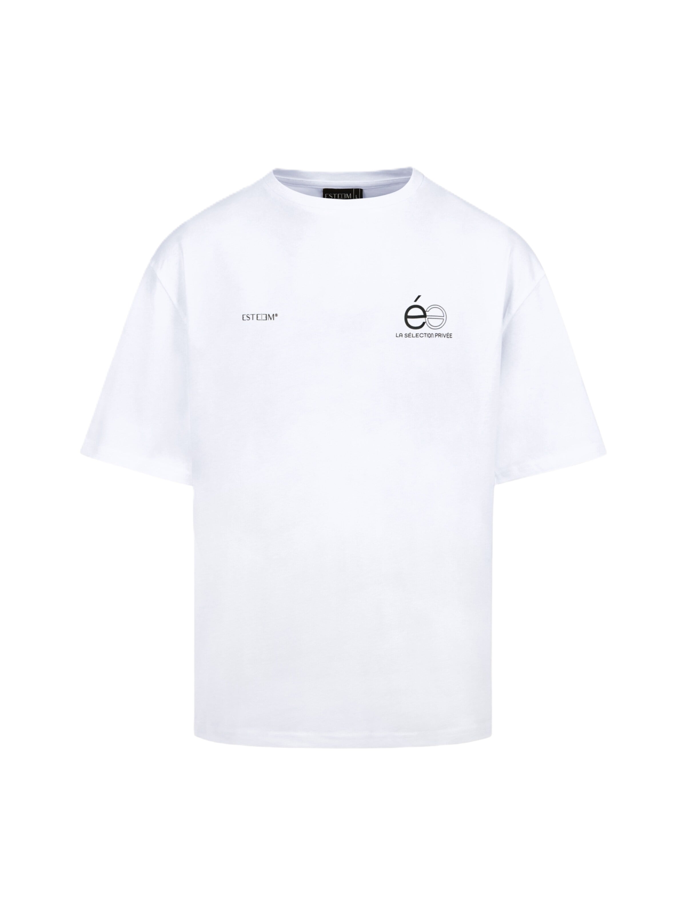 T-Shirt 'Opposé' ESTEEM en blanc : devant