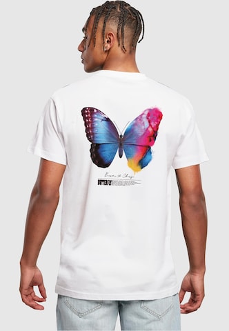 Mister Tee Shirt 'Become the Change' in White