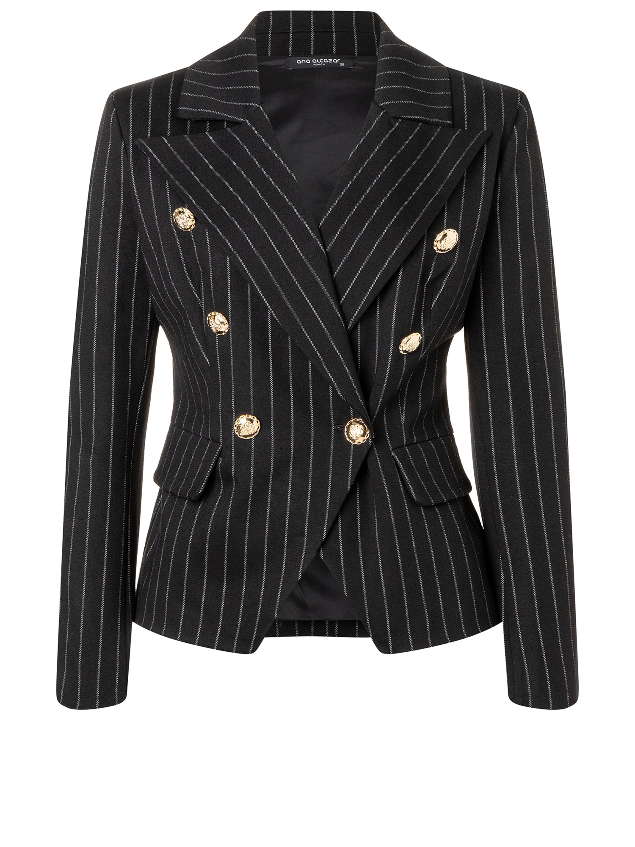 Ana Alcazar Blazer ' Somba ' in Black: front