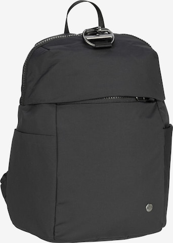 Pacsafe Rucksack in Schwarz: predná strana