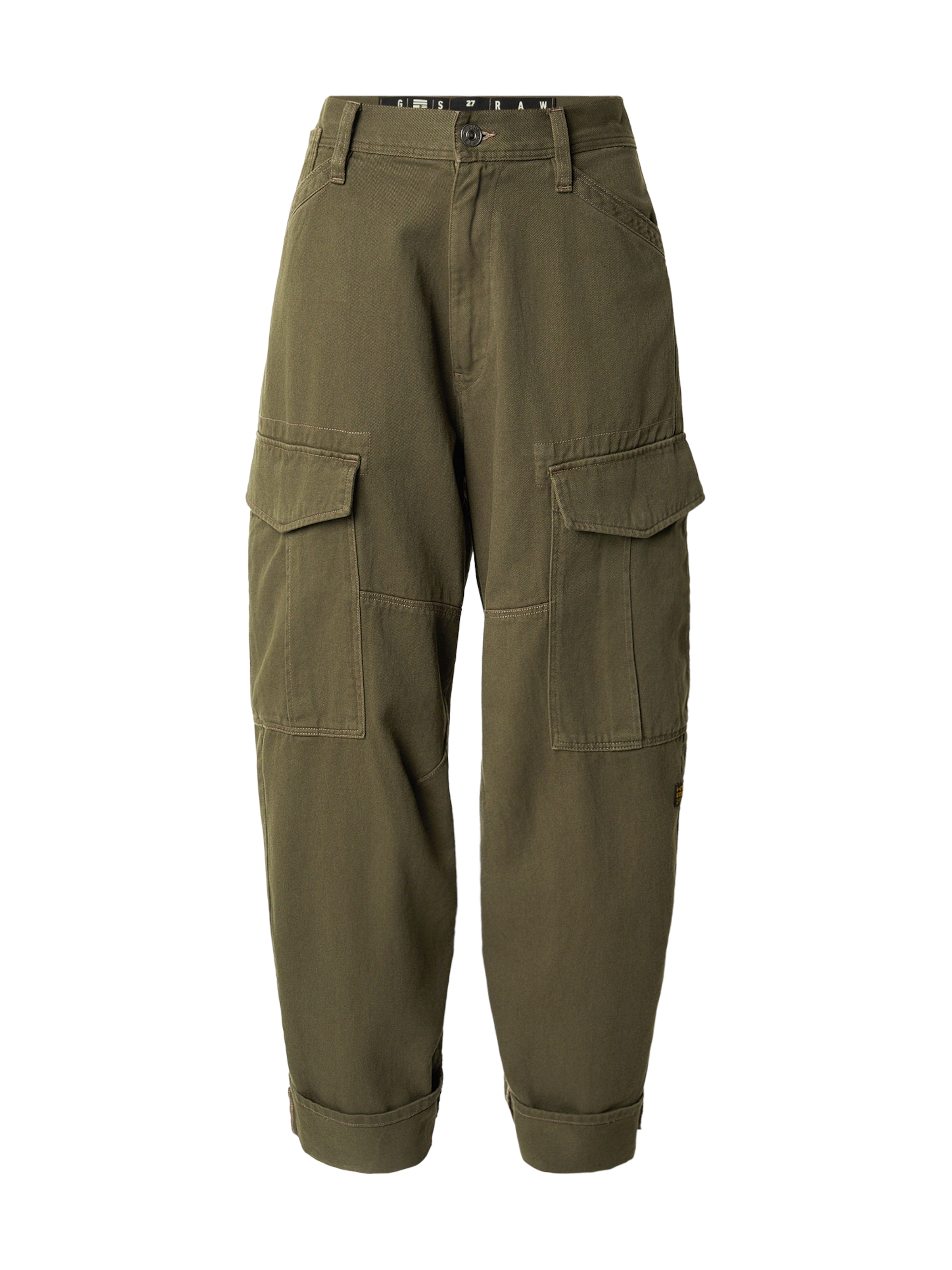 Baggy Pantaloni cu buzunare de la G-STAR pe verde: față