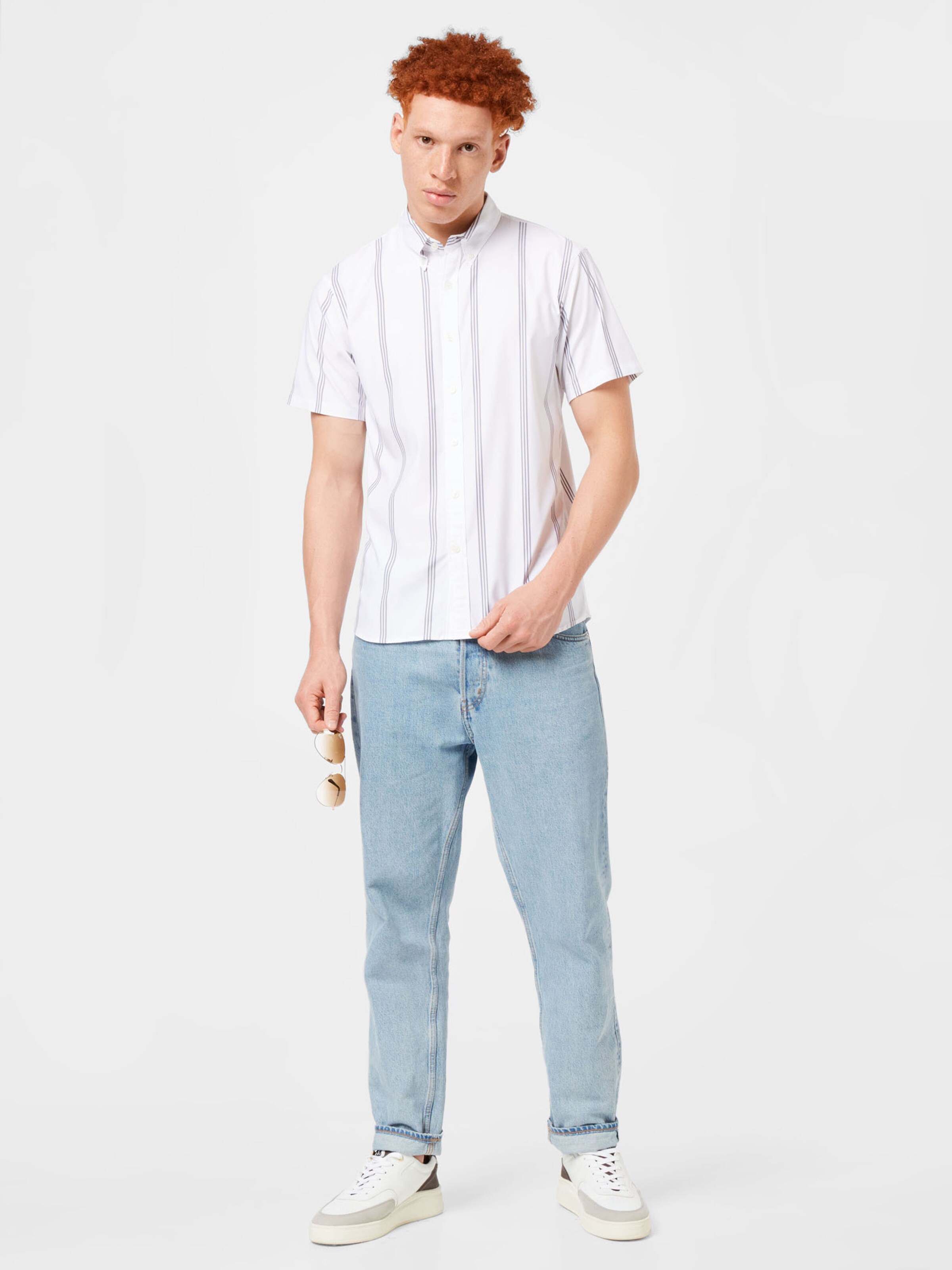 Männer Hemden Abercrombie & Fitch Hemd 'Summer' in Weiß - NQ87516
