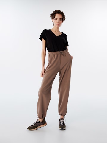 Twist Loosefit Broek in Bruin