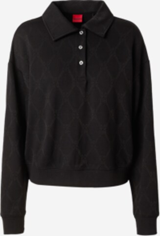HUGOSweater majica 'Deselia' - crna boja: prednji dio