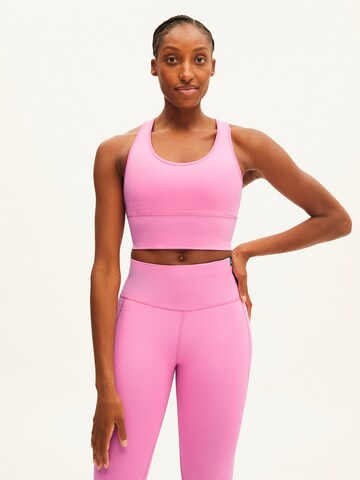 Bustier Soutien-gorge de sport ' SAANTOSHA ' ARMEDANGELS en rose : devant