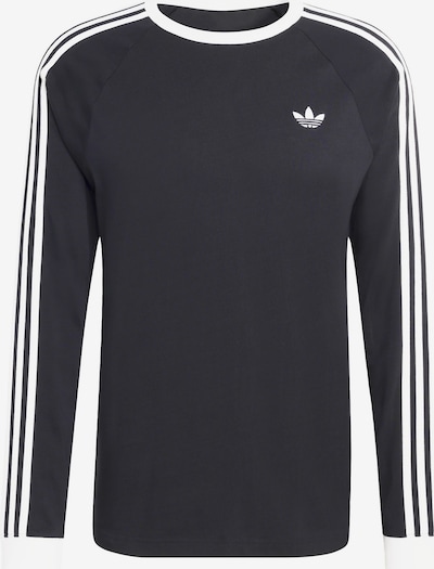 Marškinėliai '3-STRIPES LONGSLEEVE' iš ADIDAS ORIGINALS, spalva – juoda / balta, Prekių apžvalga