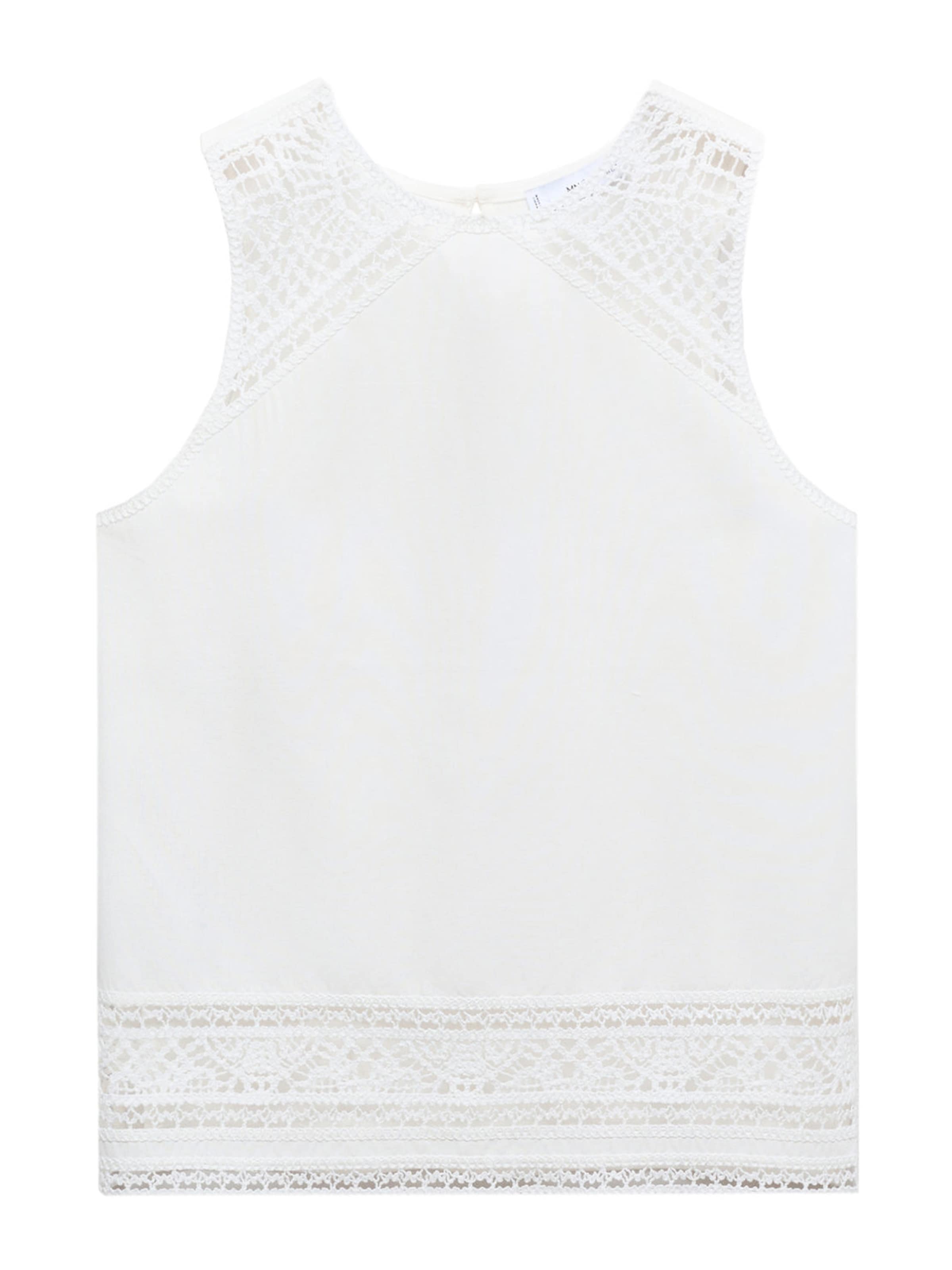 MANGO Blúz 'FARFA' - fehér: elől