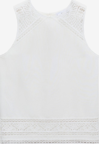 MANGO Pusero 'FARFA' värissä valkoinen: etupuoli