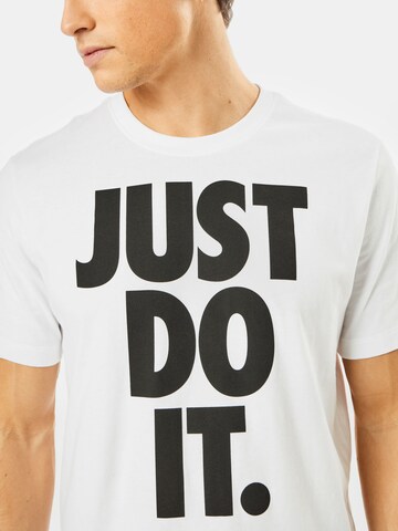 Tricou 'Just Do It' de la Nike Sportswear pe alb