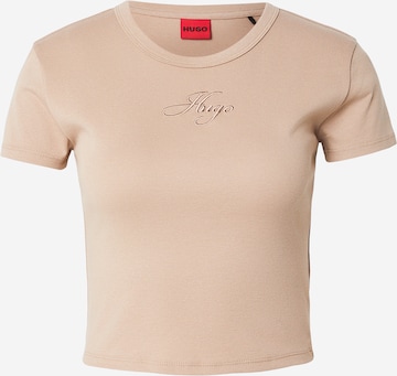 Maglietta 'Delanor_3' di HUGO in marrone: frontale