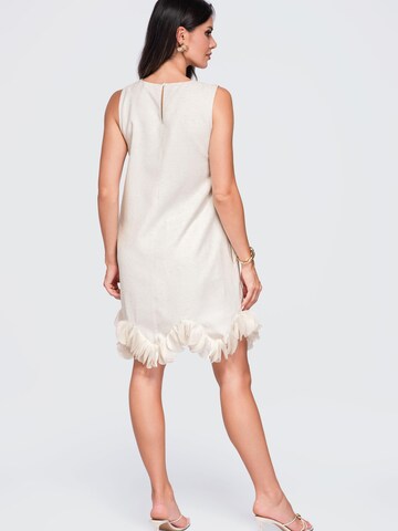 Ombre - Vestido de punto en beige