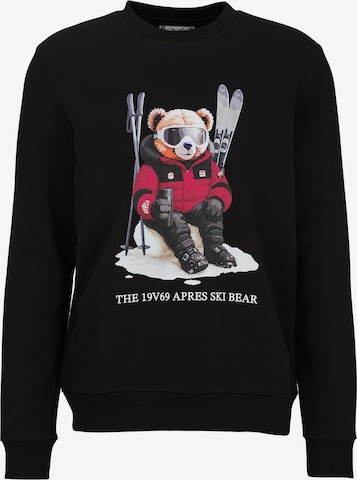 Sweat-shirt 'Nico' 19V69 ITALIA en noir : devant