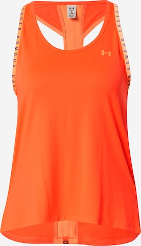 Top sportivo di UNDER ARMOUR in arancione: frontale