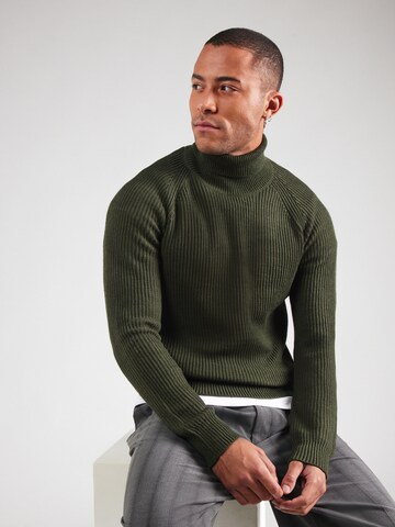 JACK & JONES Свитер в Зеленый: спереди