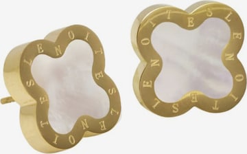 Lenoites Earrings 'Four-leaf Clover 1' in Gold: front
