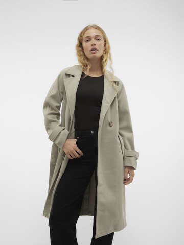 VERO MODA Between-Seasons Coat in Green: front