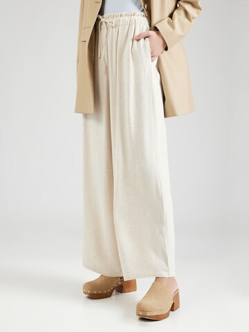 A-VIEW Wide Leg Hose 'Lerke' in Beige: Vorderseite
